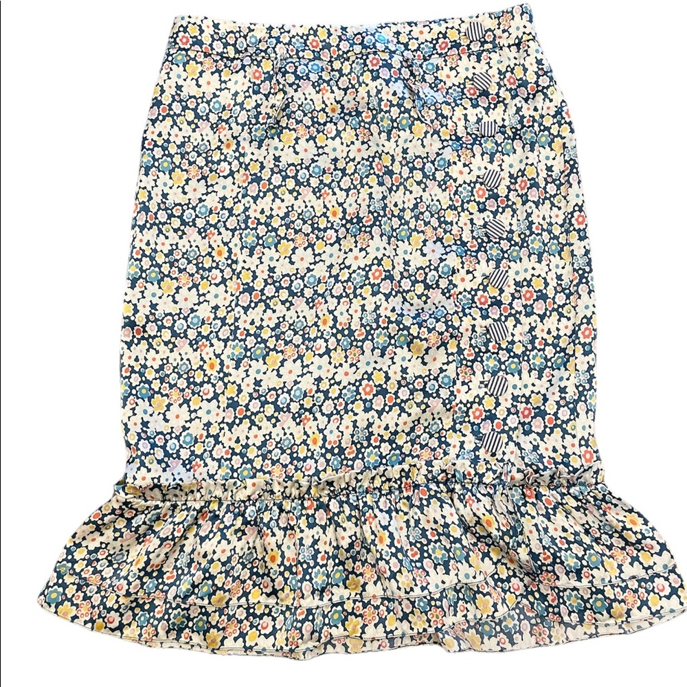 Marc Jacobs 100% Silk Floral Skirt